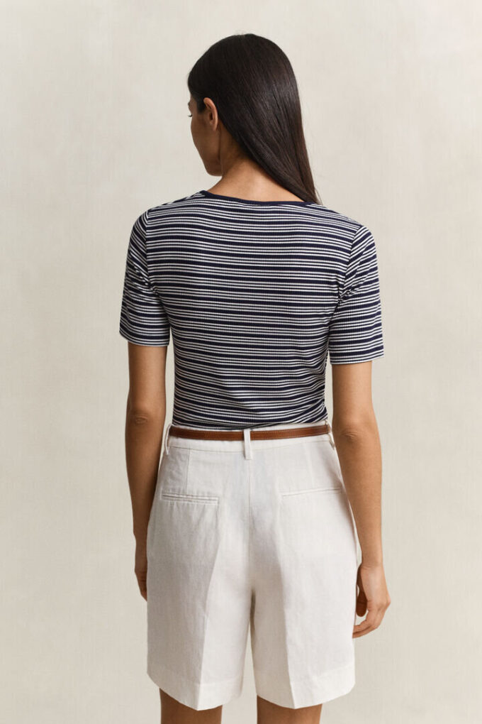Ribbed Henley Top Ribbed Henley Top