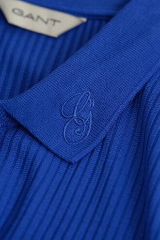Ribbed Polo Shirt