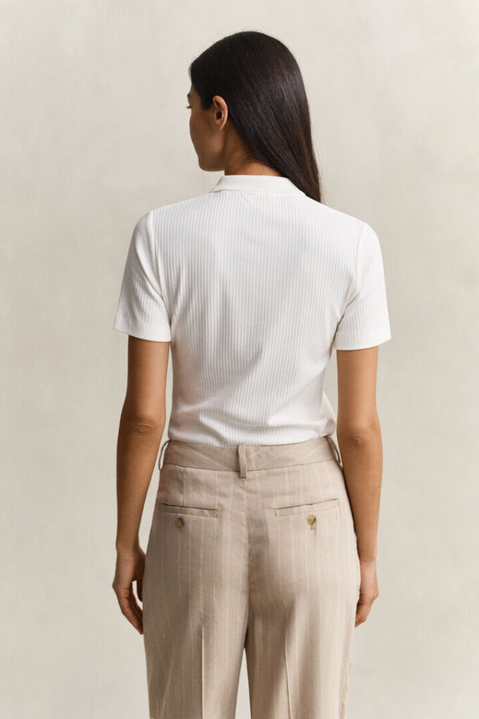 Ribbed Polo Shirt