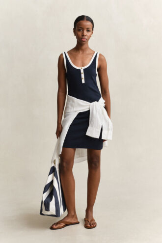 ribbed tank dress 2 330x495 - Ribbed Tank Dress