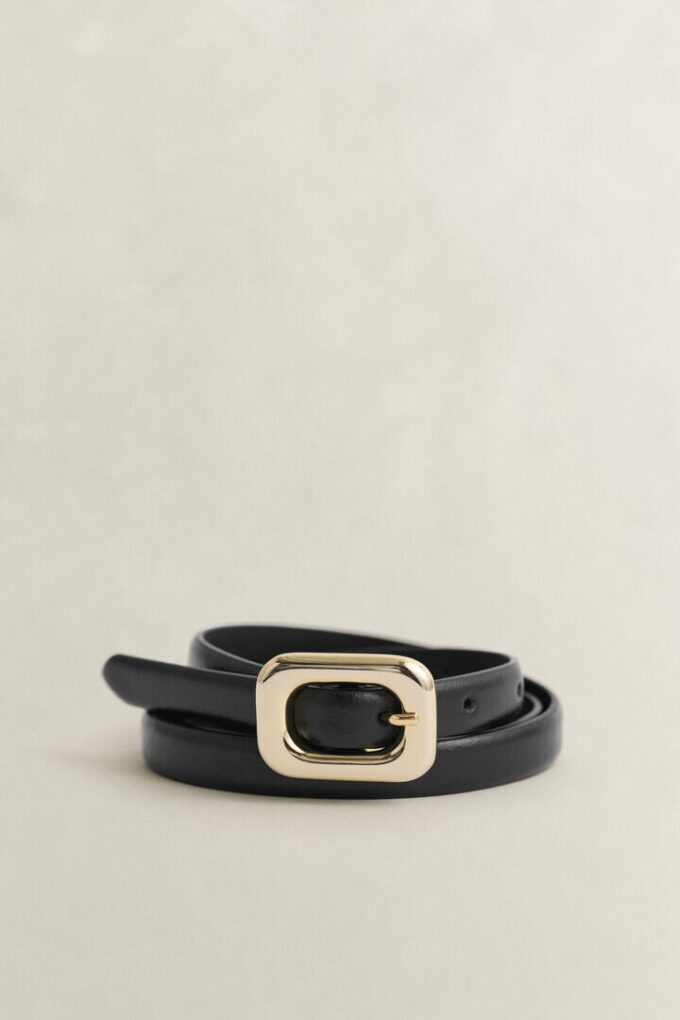 Rounded Buckle Leather Belt Rounded Buckle Leather Belt