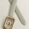 Rounded Buckle Leather Belt Rounded Buckle Leather Belt