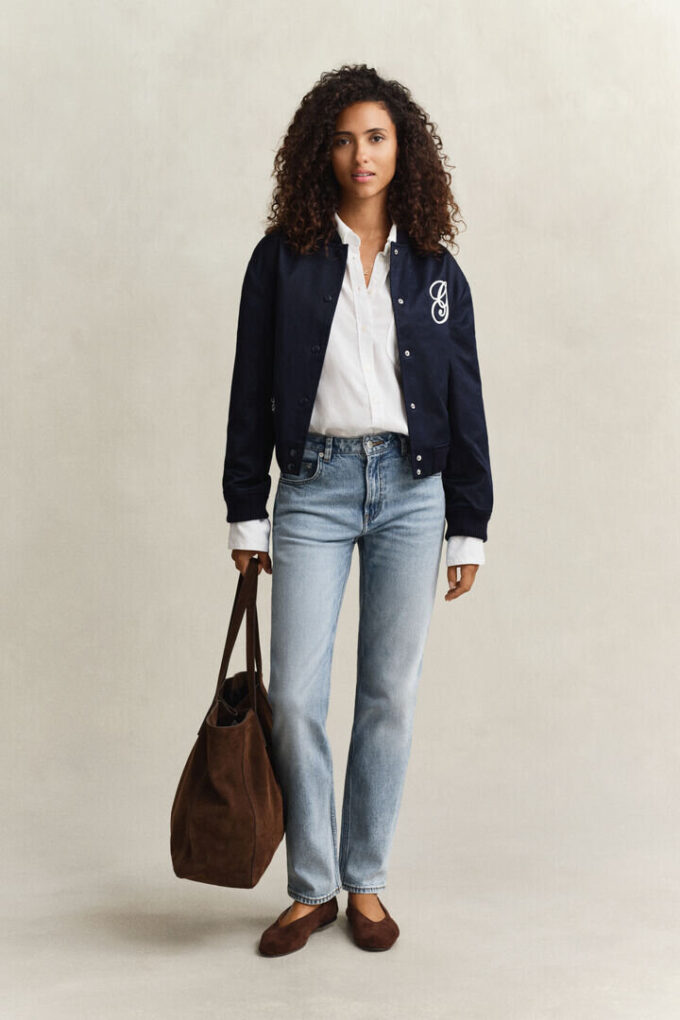 Satin Varsity Jacket Satin Varsity Jacket