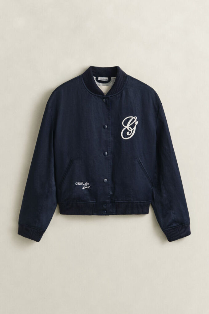 Satin Varsity Jacket Satin Varsity Jacket