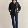 Short Leather Trench Coat Short Leather Trench Coat