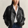 Short Leather Trench Coat Short Leather Trench Coat