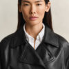 Short Leather Trench Coat Short Leather Trench Coat