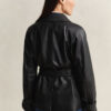 Short Leather Trench Coat Short Leather Trench Coat