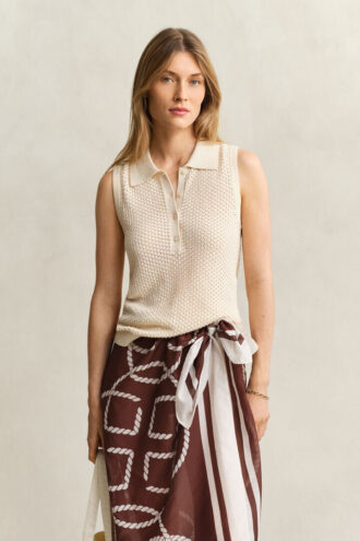 Sleeveless Lace Knit Top Sleeveless Lace Knit Top