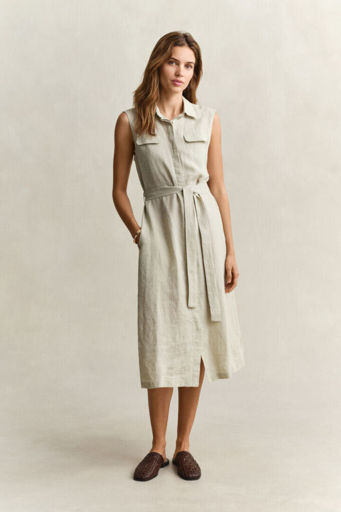 Sleeveless Linen Dress Sleeveless Linen Dress