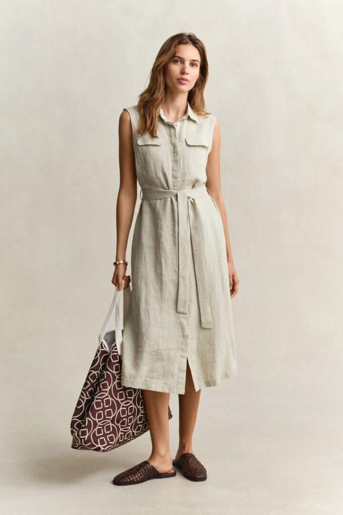 Sleeveless Linen Dress Sleeveless Linen Dress