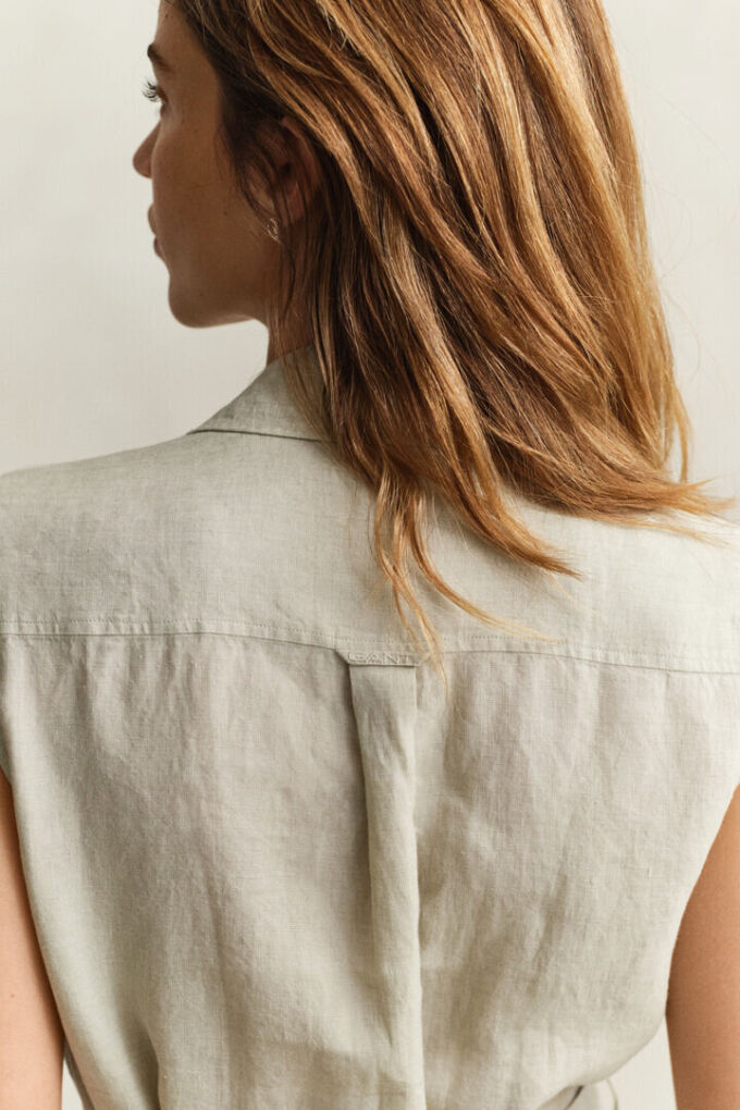 Sleeveless Linen Dress Sleeveless Linen Dress
