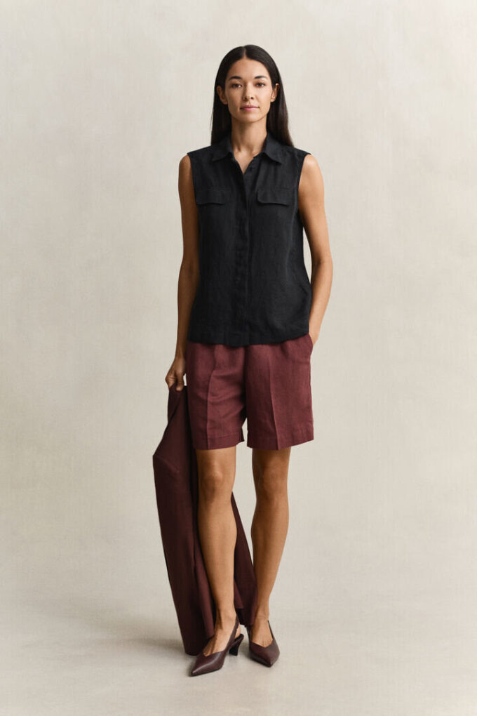 Sleeveless Linen Shirt Sleeveless Linen Shirt