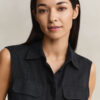 Sleeveless Linen Shirt Sleeveless Linen Shirt