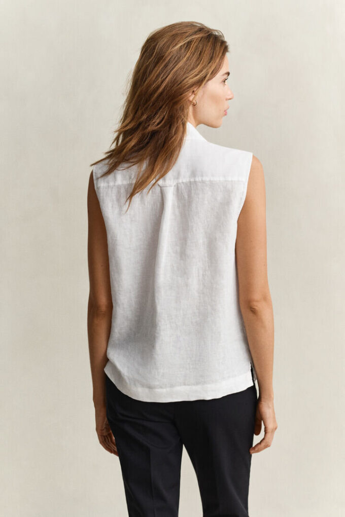 Sleeveless Linen Shirt Sleeveless Linen Shirt