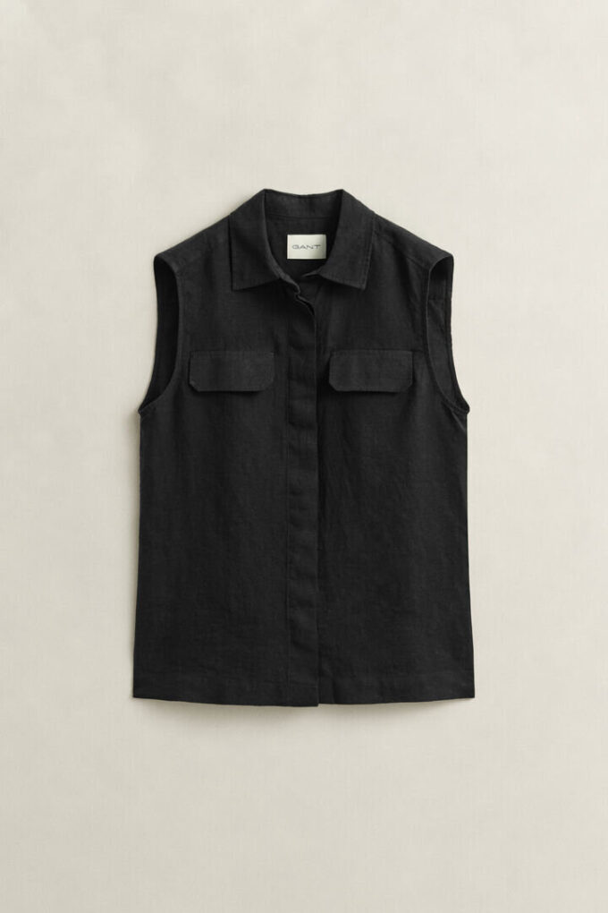 Sleeveless Linen Shirt Sleeveless Linen Shirt