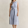 Sleeveless Striped Cotton Dress Sleeveless Striped Cotton Dress