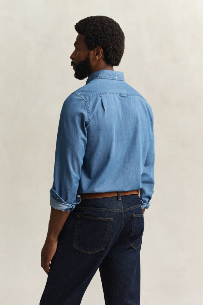Slim Fit Indigo Shirt Slim Fit Indigo Shirt