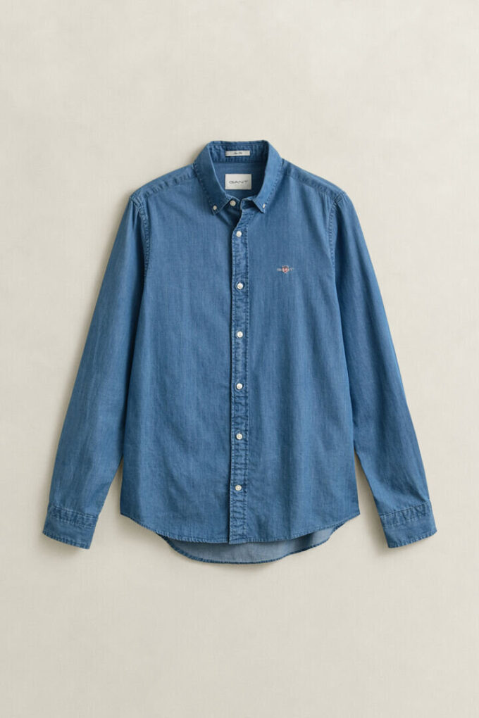 Slim Fit Indigo Shirt Slim Fit Indigo Shirt