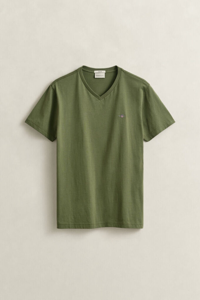 Slim Fit Shield V-Neck T-Shirt Slim Fit Shield V-Neck T-Shirt