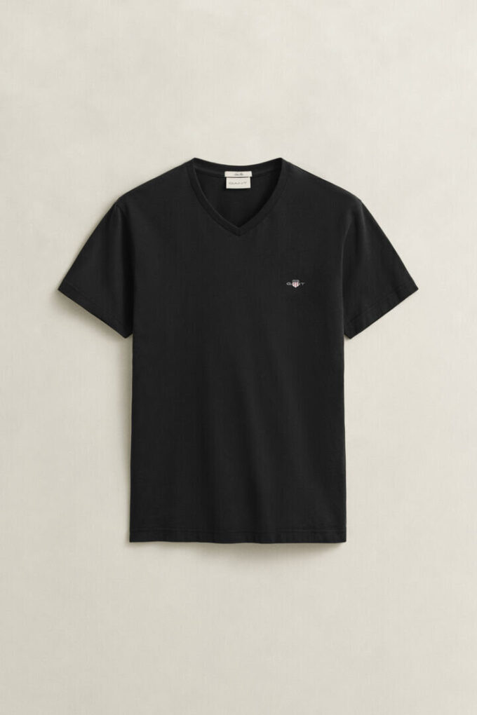 Slim Fit Shield V-Neck T-Shirt Slim Fit Shield V-Neck T-Shirt