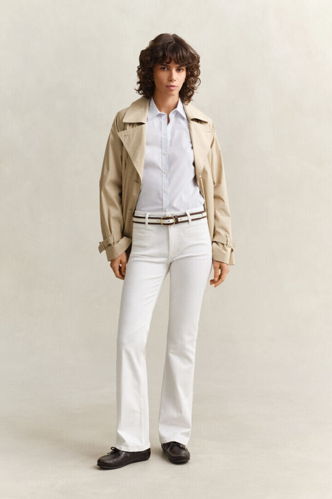 Slim Fit Striped Poplin Shirt Slim Fit Striped Poplin Shirt