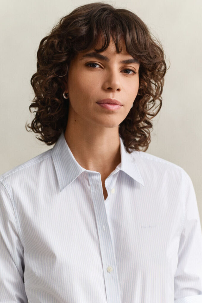 Slim Fit Striped Poplin Shirt Slim Fit Striped Poplin Shirt