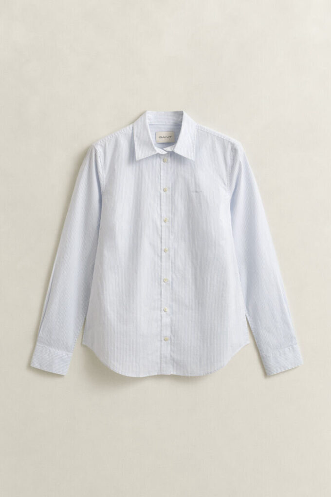 Slim Fit Striped Poplin Shirt Slim Fit Striped Poplin Shirt