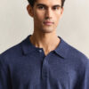 Slub Cotton Blend Polo Sweater Slub Cotton Blend Polo Sweater