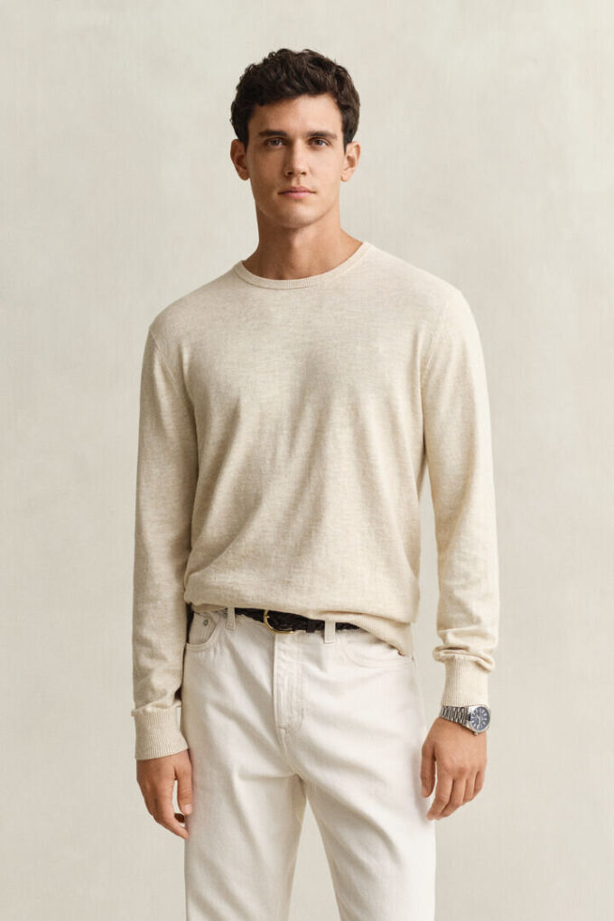 Slub Cotton Blend Sweater Slub Cotton Blend Sweater