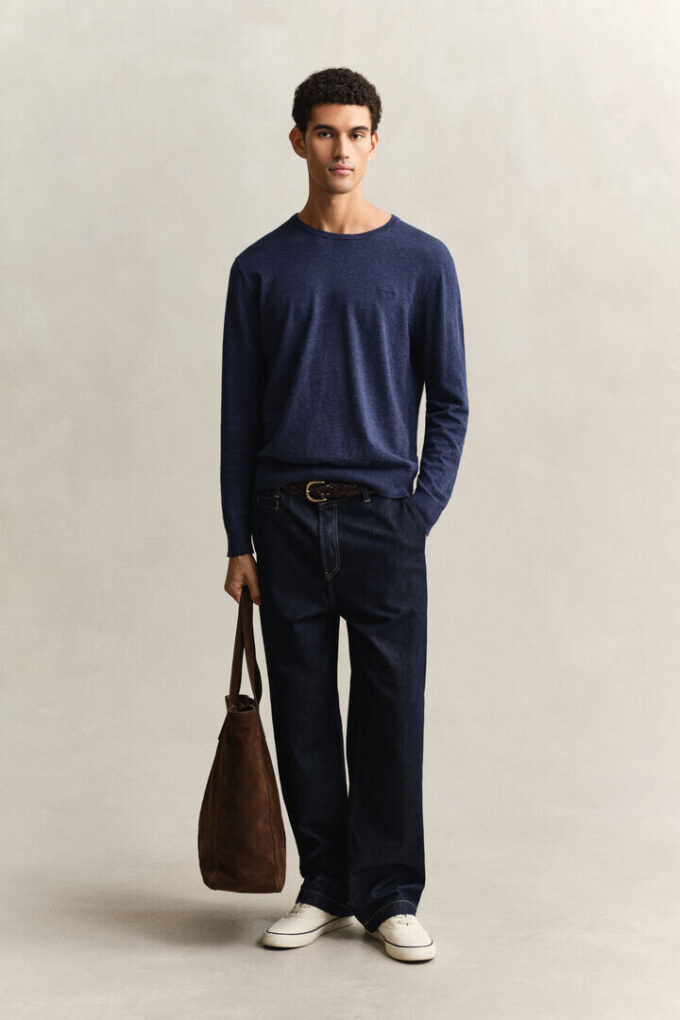 Slub Cotton Blend Sweater Slub Cotton Blend Sweater
