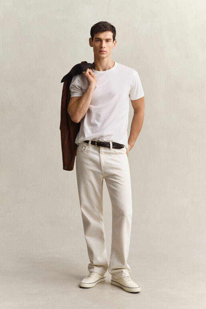 Straight Fit Ecru Jeans Straight Fit Ecru Jeans