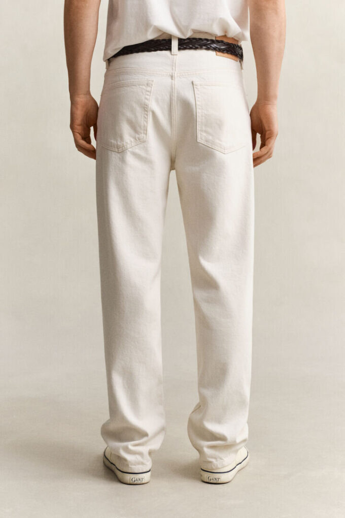 Straight Fit Ecru Jeans Straight Fit Ecru Jeans