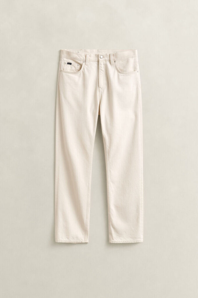 Straight Fit Ecru Jeans Straight Fit Ecru Jeans