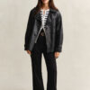 Striped Cable Knit Cardigan Striped Cable Knit Cardigan