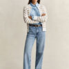 Striped Cable Knit Cardigan Striped Cable Knit Cardigan