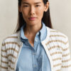 Striped Cable Knit Cardigan Striped Cable Knit Cardigan