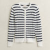 Striped Cable Knit Cardigan Striped Cable Knit Cardigan