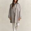Striped Cable Knit Half-Zip Sweater Striped Cable Knit Half-Zip Sweater