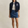 Striped Cable Knit Short Sleeve Sweater Striped Cable Knit Short Sleeve Sweater