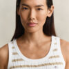 Striped Cable Knit Tank Top Striped Cable Knit Tank Top