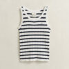 Striped Cable Knit Tank Top Striped Cable Knit Tank Top