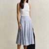 Striped Cotton Midi Skirt Striped Cotton Midi Skirt