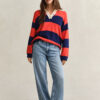 Striped Cotton Rugger Striped Cotton Rugger