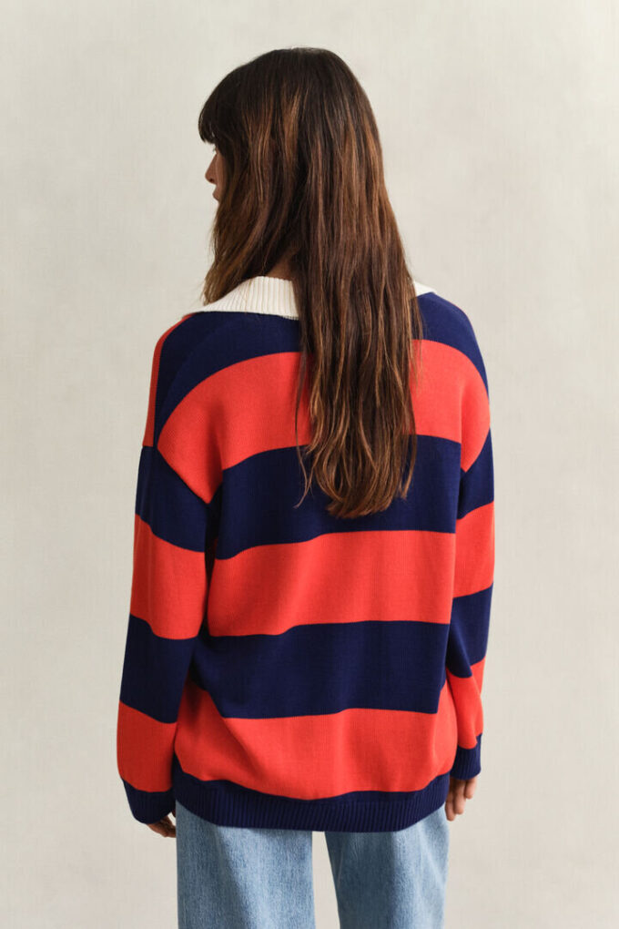 Striped Cotton Rugger Striped Cotton Rugger