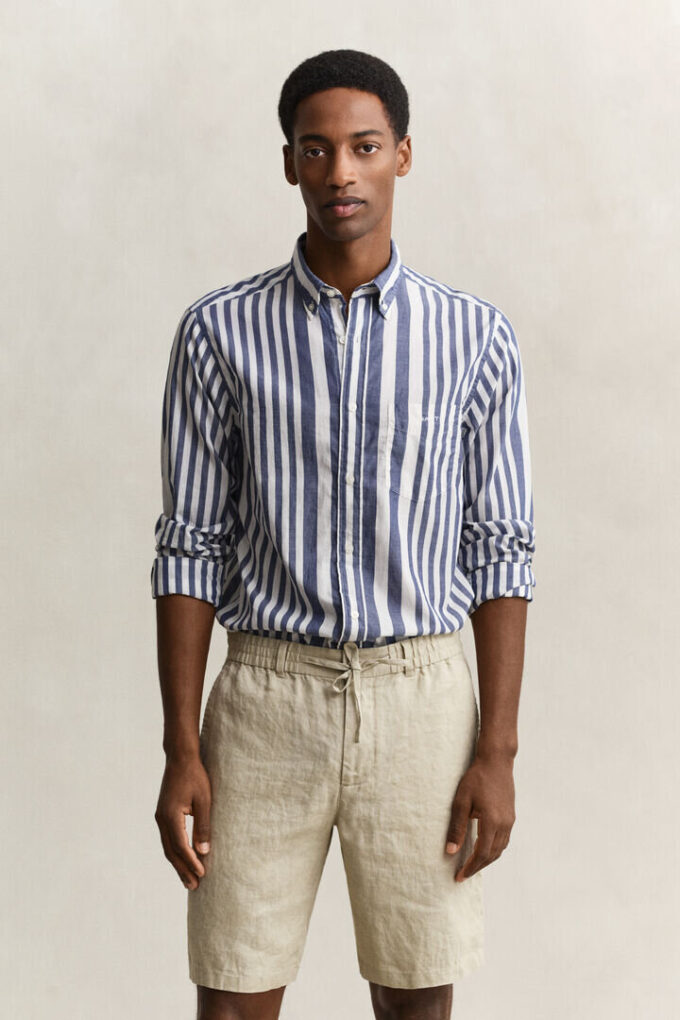 Striped Cotton Voile Shirt Striped Cotton Voile Shirt