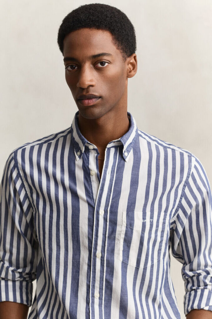 Striped Cotton Voile Shirt Striped Cotton Voile Shirt