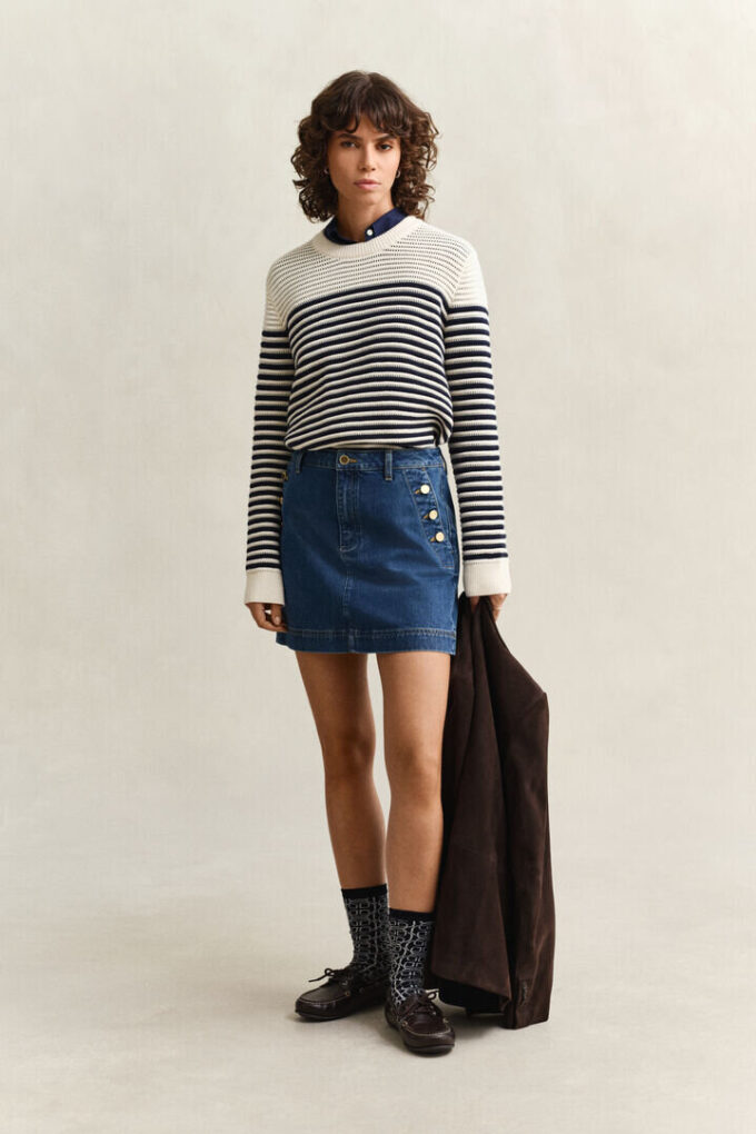 Striped Crew Neck Sweater Striped Crew Neck Sweater
