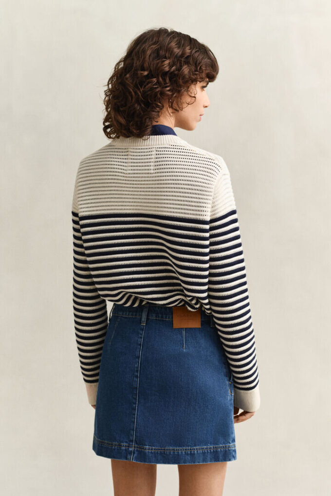 Striped Crew Neck Sweater Striped Crew Neck Sweater