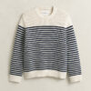 Striped Crew Neck Sweater Striped Crew Neck Sweater
